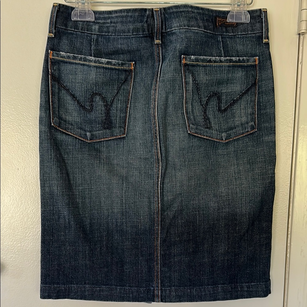 Denim Skirt View 4